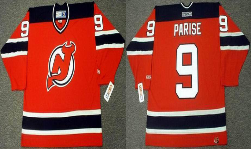 2019 Men New Jersey Devils 9 Parise red style #2 CCM NHL jerseys